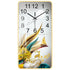 Rectangular Vertical Crystal Porcelain Clock Wall Hanging
