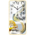 Rectangular Vertical Crystal Porcelain Clock Wall Hanging