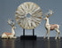 Standing Disk - Modern Luxury Resin Lucky Deer and Decorative Standing Disk Set