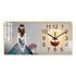 FINAL Rectangular Landscape Crystal Porcelain Clock Wall Hanging