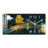 FINAL Rectangular Landscape Crystal Porcelain Clock Wall Hanging