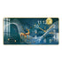 FINAL Rectangular Landscape Crystal Porcelain Clock Wall Hanging