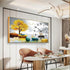 FINAL Rectangular Landscape Crystal Porcelain Clock Wall Hanging