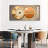 Rectangular Landscape Crystal Porcelain Clock Wall Hanging