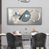 FINAL Rectangular Landscape Crystal Porcelain Clock Wall Hanging