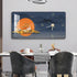 FINAL Rectangular Landscape Crystal Porcelain Clock Wall Hanging