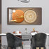 Rectangular Landscape Crystal Porcelain Clock Wall Hanging