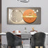 Rectangular Landscape Crystal Porcelain Clock Wall Hanging