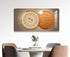 Rectangular Landscape Crystal Porcelain Clock Wall Hanging
