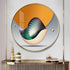 FINAL Single Circle Canvas / Crystal Porcelain / LED Wall Art Lamp Abstract Wall Hanging