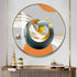 FINAL Single Circle Canvas / Crystal Porcelain / LED Wall Art Lamp Abstract Wall Hanging