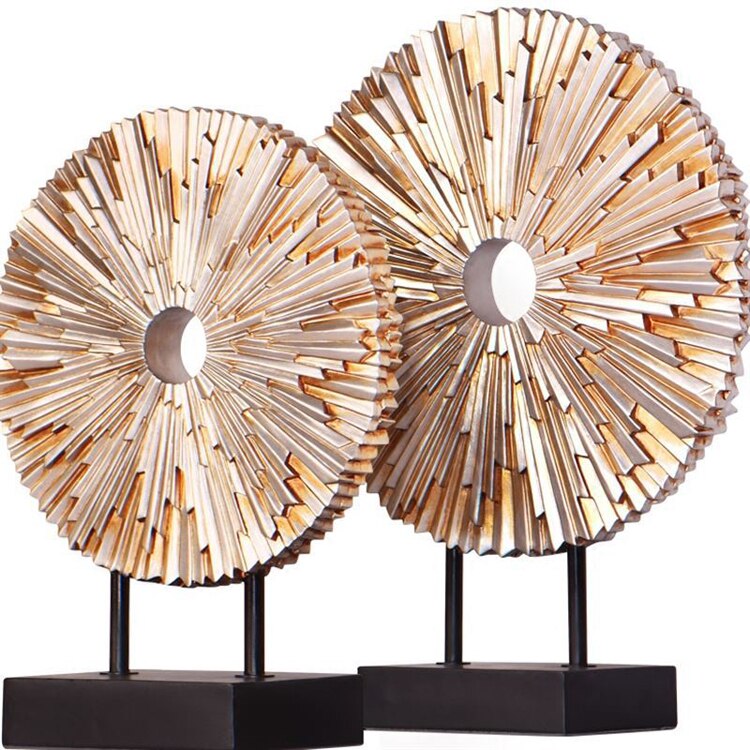 Standing Disk - Modern Luxury Resin Lucky Deer and Decorative Standing Disk Set