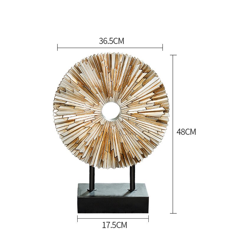 Standing Disk - Modern Luxury Resin Lucky Deer and Decorative Standing Disk Set
