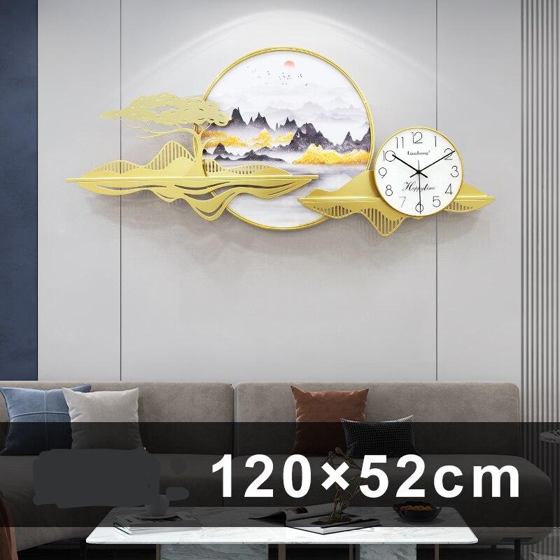 European Large Luxury Wall Clock Home Decor