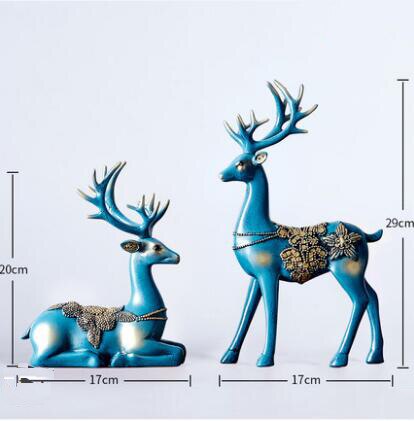 Deer Standing Disk - European Deer Furnishings Home Accessories High-end Decoration