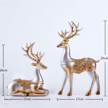 Deer Standing Disk - European Deer Furnishings Home Accessories High-end Decoration