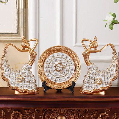 Ceramic Plate - Dancing Girls Decorative Ornaments