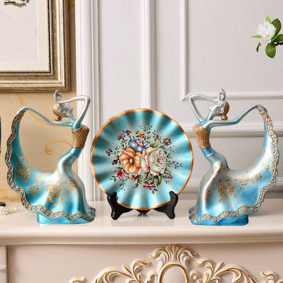 Decorative Ornaments Dancing Girl Figures