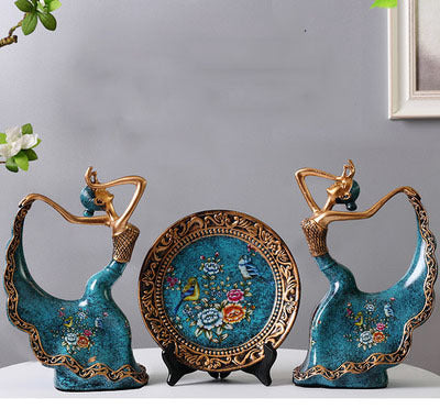Decorative Ornaments Dancing Girl Figures