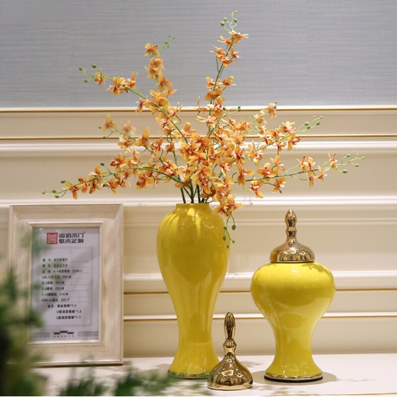 Ginger Jar / Vase - Classical Retro Ceramic Vase Storage Tank