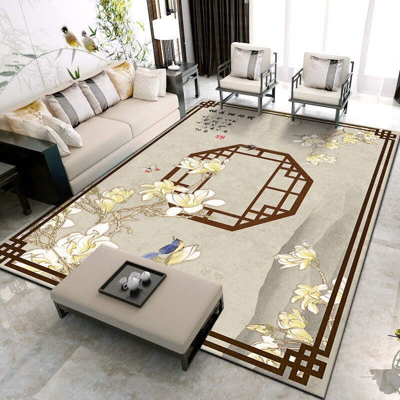 Living Room Designer Carpets - Flower Design