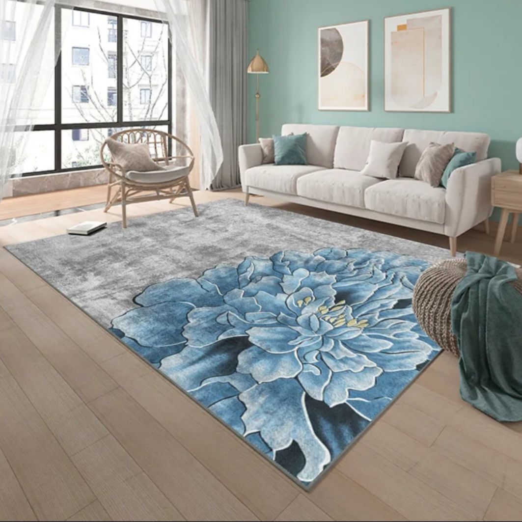 Living Room Designer Carpets - Flower Design