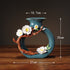 Hollow Donut Oval Vase - Handmade Flower Ceramic Vase Modern Home Decoration