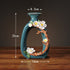 Hollow Donut Oval Vase - Handmade Flower Ceramic Vase Modern Home Decoration