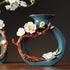 Hollow Donut Oval Vase - Handmade Flower Ceramic Vase Modern Home Decoration