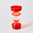 Candleholder and Vase - Red Glass Taper Candle Holder Table Decoration