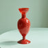Candleholder and Vase - Red Glass Taper Candle Holder Table Decoration