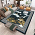 Living Room Designer Carpets - Gold and Deer