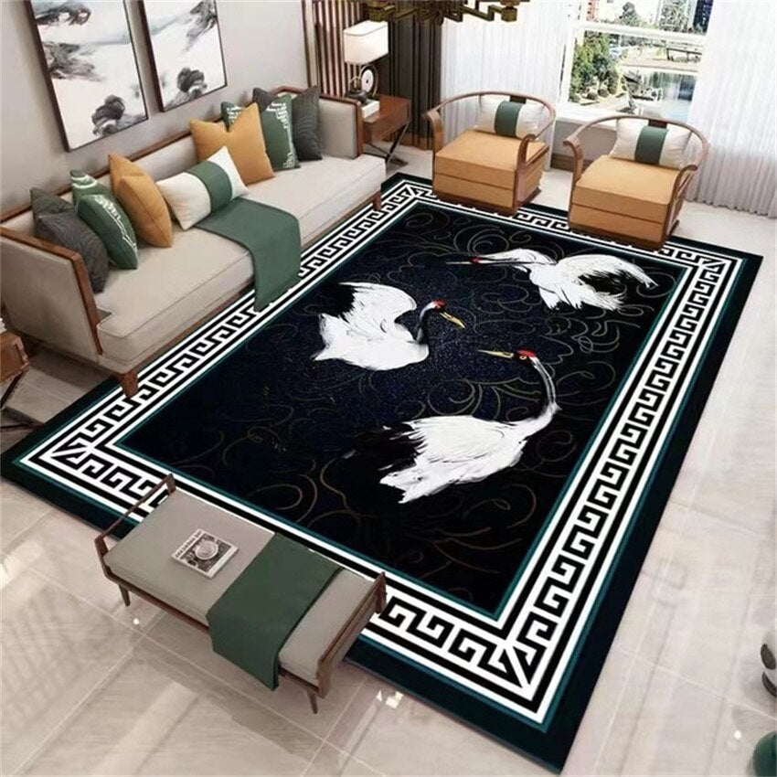 Living Room Designer Carpets - Black and White