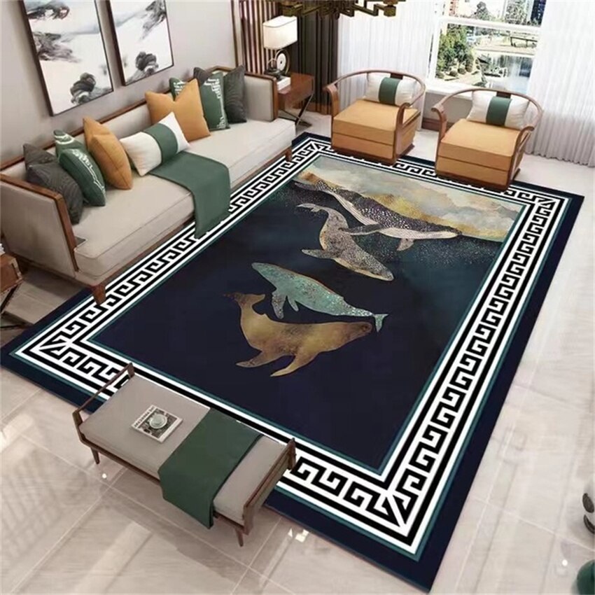 Living Room Designer Carpets - Fish Designs