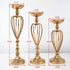 Candle Holders - Gold Candle Holders Flowers Vase Decoration