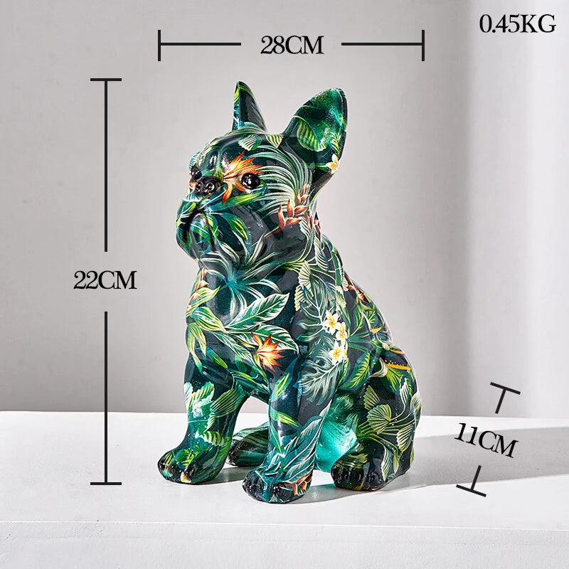 Graffiti Mini Sculptures  - Creativity Modern Colorful French Bulldog Statue