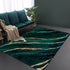 Living Room Designer Carpets - Green and Gold Designs