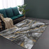 Living Room Designer Carpets - Black and Gold Abstract