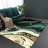 Living Room Designer Carpets - Green and Gold Designs