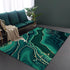 Living Room Designer Carpets - Green and Gold Designs