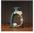 Hollow Donut Oval Vase - Handmade Flower Ceramic Vase Modern Home Decoration