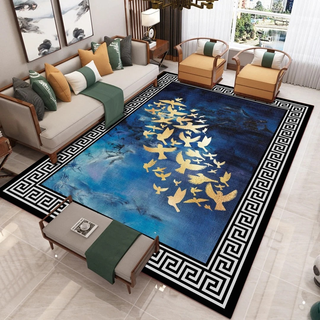 Living Room Designer Carpets - Fish