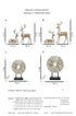 Standing Disk - Living room TV cabinet deer decoration desk accessories