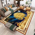 Living Room Designer Carpets - Gold and Deer