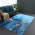 Living Room Designer Carpets - Blue Abstract designs