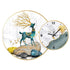 Clock Circle Crystal Porcelain Abstract Wall Hanging