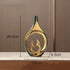 Hollow Donut Oval Vase - Luxury high-end living room vase decorations