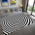 Living Room Designer Carpets - Black and White