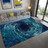 Living Room Designer Carpets - Blue Abstract designs