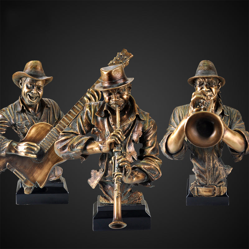 FINAL Music Band Saxophone Bust Statue